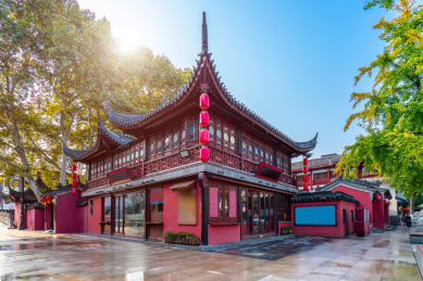 南京夫子庙古建筑街景