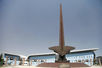 中国航空博物馆中的"利剑"雕塑