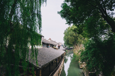 江苏省苏州市甪直古镇水乡风光