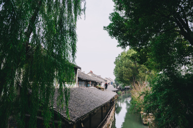 江苏省苏州市甪直古镇水乡风光