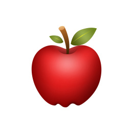 单个红苹果,圣诞平安果