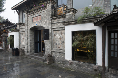 中国四川成都宽窄巷子建筑