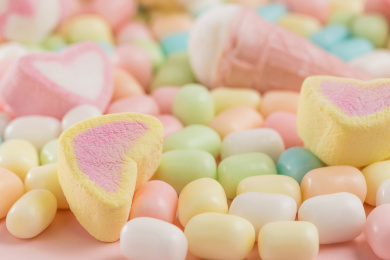 多彩美味的糖果