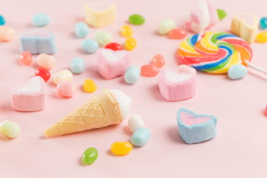 多彩美味的糖果