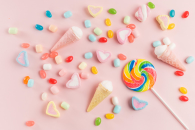 多彩美味的糖果