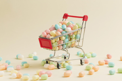 多彩美味的糖果