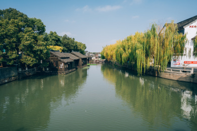 江苏省苏州市同里古镇自然风光