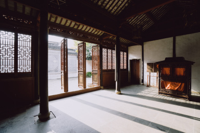 江苏省苏州市同里古镇退思堂风光