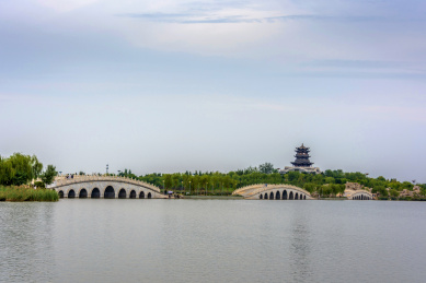 中国山东省东营市清风湖公园