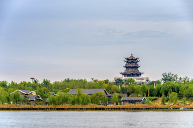 中国山东省东营市清风湖公园