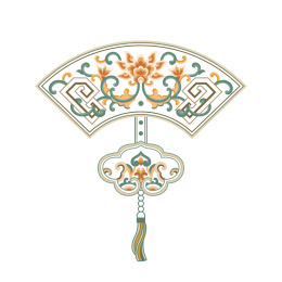 传统的古风装饰花纹图案