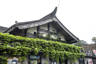 中国四川成都宽窄巷子古建筑