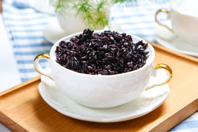 健康有机五谷杂粮饭黑米饭