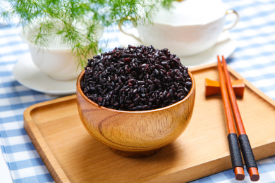 健康有机五谷杂粮饭黑米饭