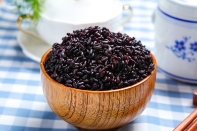 健康有机五谷杂粮饭黑米饭