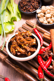 美味的特色小吃麻辣牛肚