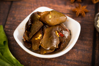 美味的特色小吃兔肝