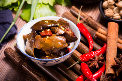 美味的特色小吃兔肝