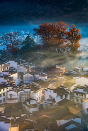 中国江西省婺源县石城村风光