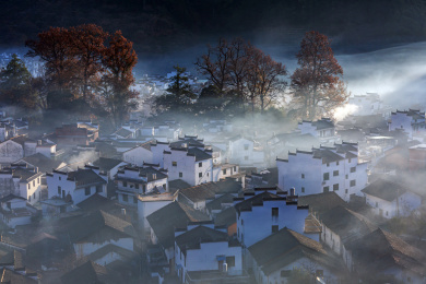 中国江西省婺源县石城村风光