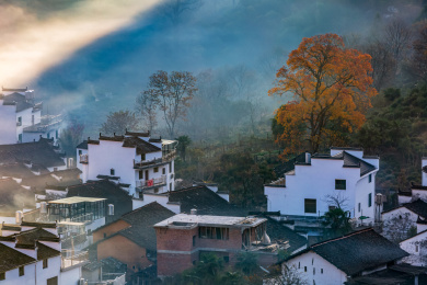 中国江西省婺源县石城村风光