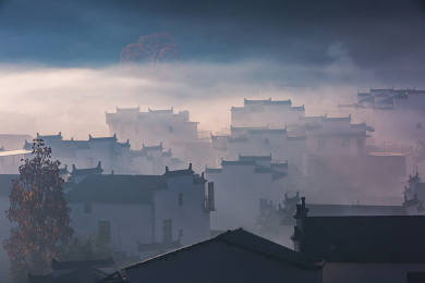 中国江西省婺源县石城村风光