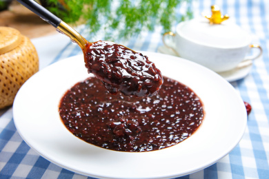 纯天然有机食材血糯米黑米粥