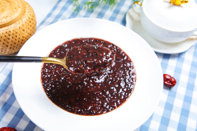 纯天然有机食材血糯米黑米粥