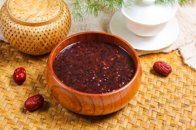 滋补养生粥品泰国黑糯米粥