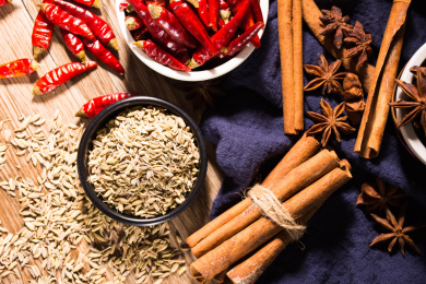 中国美食香料茴香的场景图