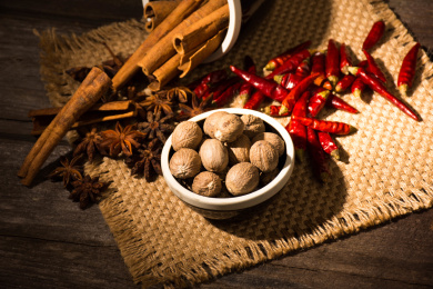 中国美食香料肉蔻