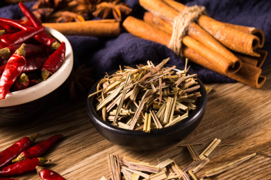 中国美食香料香茅草