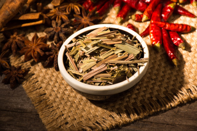 中国美食香料香茅草