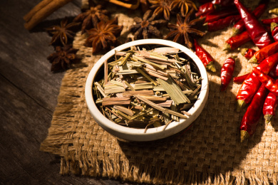 中国美食香料香茅草