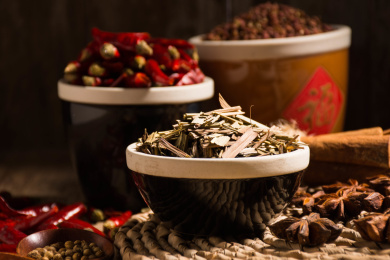 中国美食香料香茅草