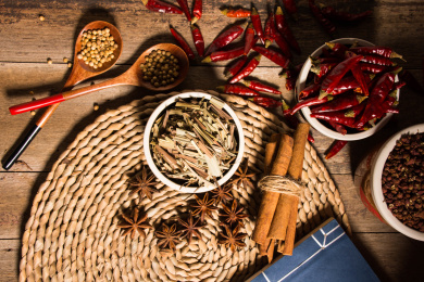 中国美食香料香茅草