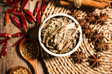 中国美食香料香茅草