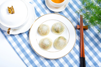 中国广式点心小吃茶点水晶饺