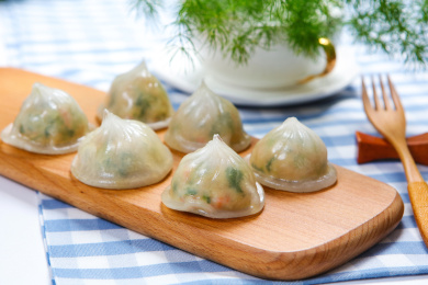 中国广式点心小吃茶点水晶饺