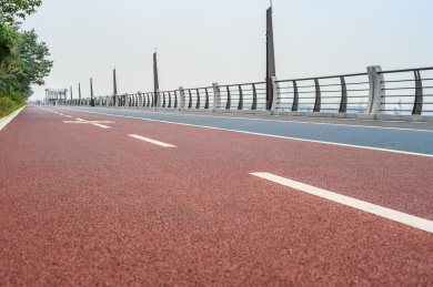 公园里的运动跑道 沥青