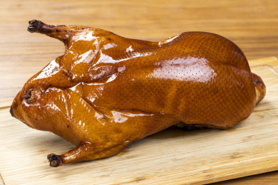 一盘美味的北京烤鸭