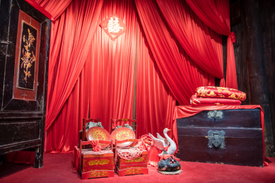 中国重庆传统婚礼婚房用品布置