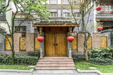 中式建筑大门