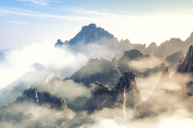 安徽黄山自然景观