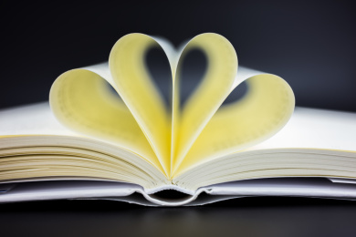 心形的书本形状 一本书