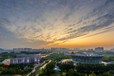 中国山东省德州市城市风光