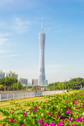 中国广东省广州CBD城市风光