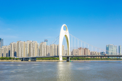 中国广东省广州CBD城市风光