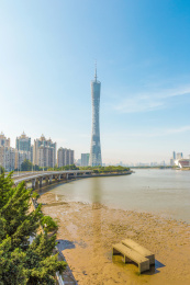 中国广东省广州CBD城市风光
