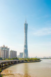 中国广东省广州CBD城市风光
